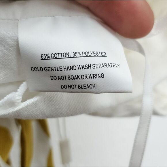 NWT One And Only Mustard Yellow Floral Prairie - Picture 7 of 9